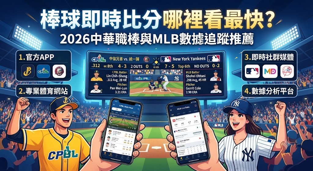 立即查看 2026 棒球即時比分最佳追蹤指南